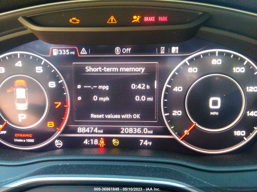 2017 AUDI A4 PREMIUM PLUS - WAUENAF42HN028451