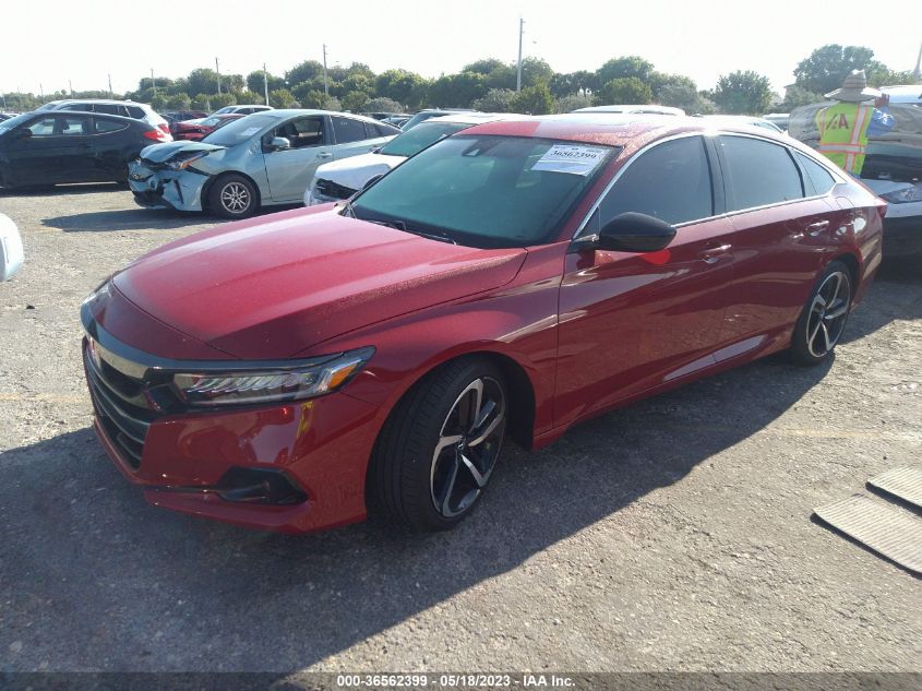 2021 HONDA ACCORD SEDAN SPORT - 1HGCV2F30MA033173