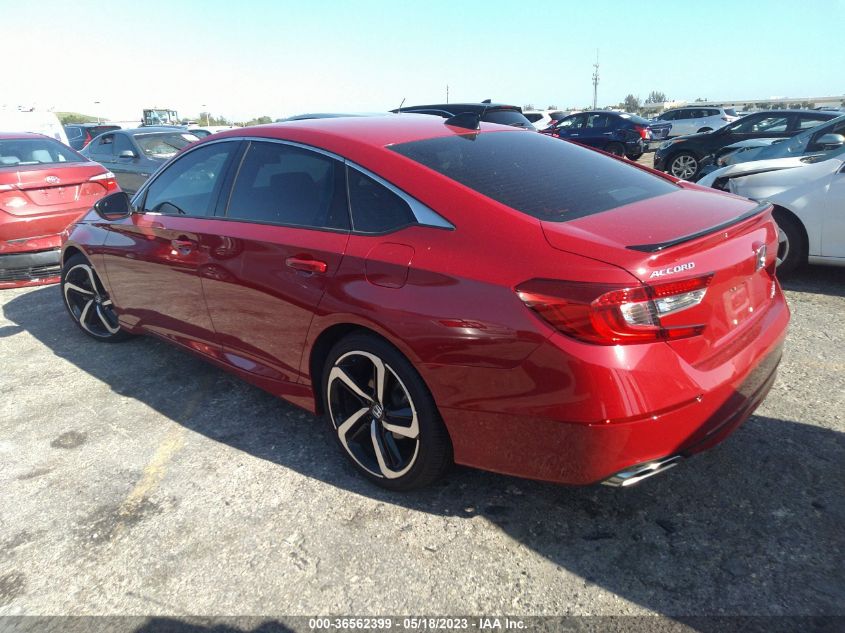 2021 HONDA ACCORD SEDAN SPORT - 1HGCV2F30MA033173
