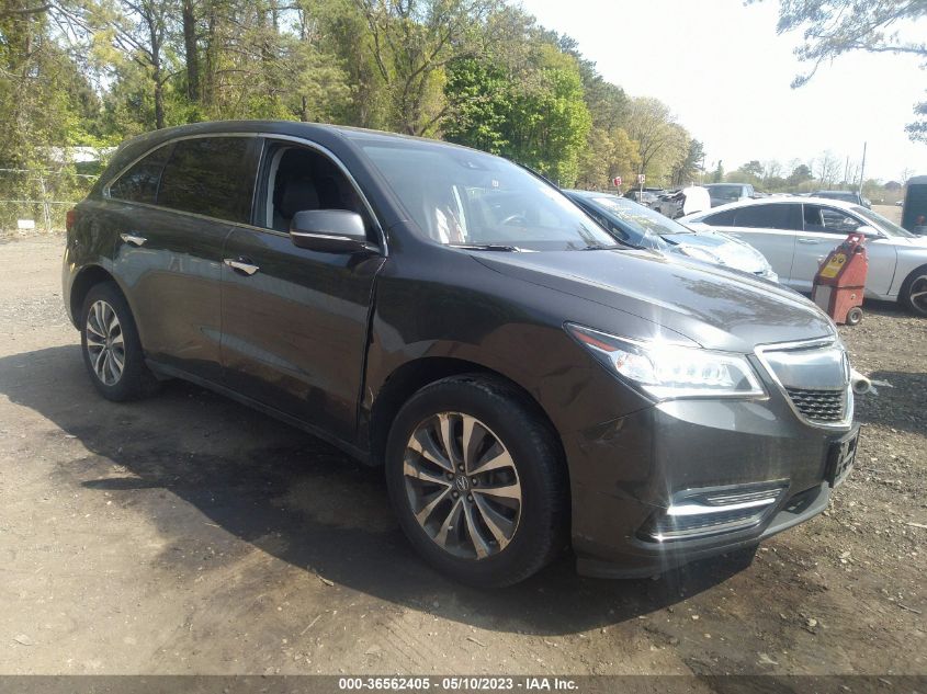 2016 ACURA MDX W/TECH/W/TECH - 5FRYD4H41GB002047
