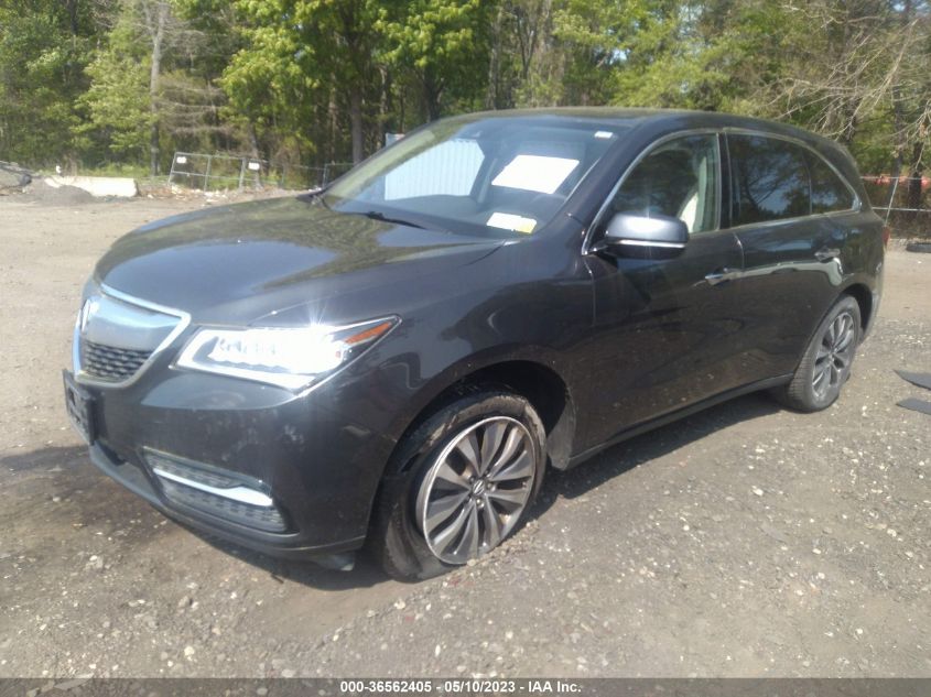 2016 ACURA MDX W/TECH/W/TECH - 5FRYD4H41GB002047