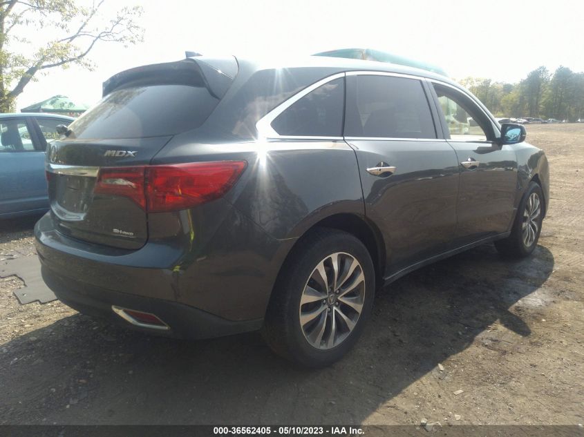 2016 ACURA MDX W/TECH/W/TECH - 5FRYD4H41GB002047