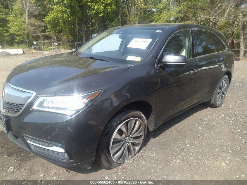 2016 ACURA MDX W/TECH/W/TECH - 5FRYD4H41GB002047
