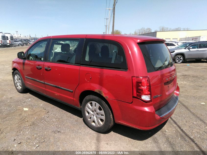 2013 DODGE GRAND CARAVAN AMERICAN VALUE PKG - 2C4RDGBG5DR799414