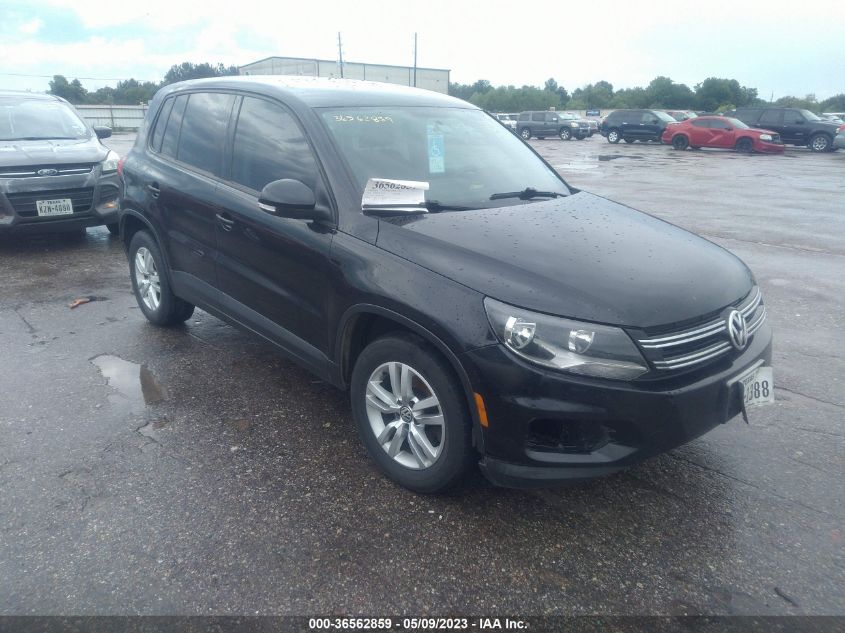 2013 VOLKSWAGEN TIGUAN S - WVGBV7AX0DW533351