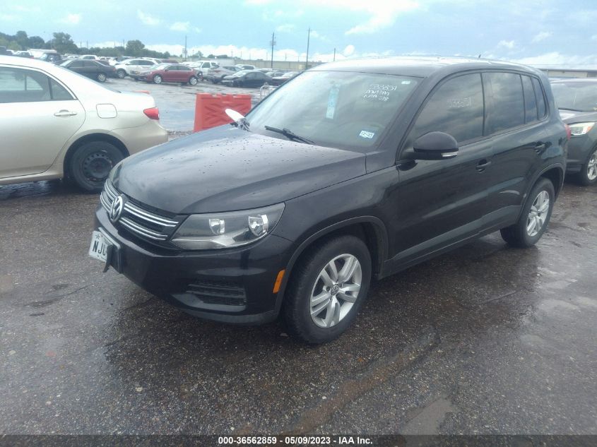 2013 VOLKSWAGEN TIGUAN S - WVGBV7AX0DW533351