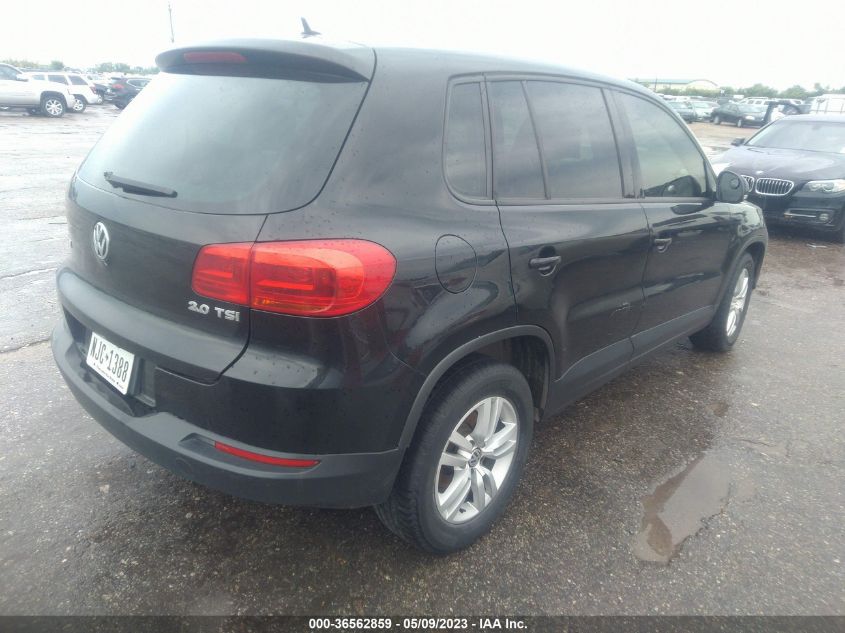 2013 VOLKSWAGEN TIGUAN S - WVGBV7AX0DW533351