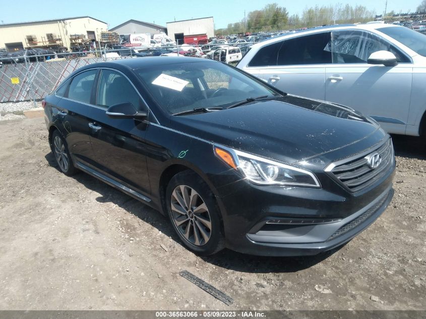 2016 HYUNDAI SONATA 2.4L SPORT - 5NPE34AF2GH261733