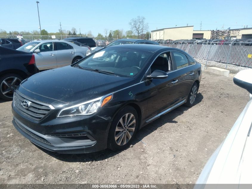 2016 HYUNDAI SONATA 2.4L SPORT - 5NPE34AF2GH261733