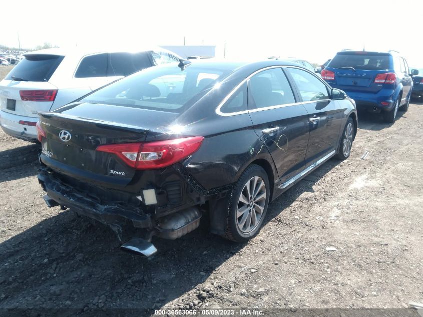 2016 HYUNDAI SONATA 2.4L SPORT - 5NPE34AF2GH261733