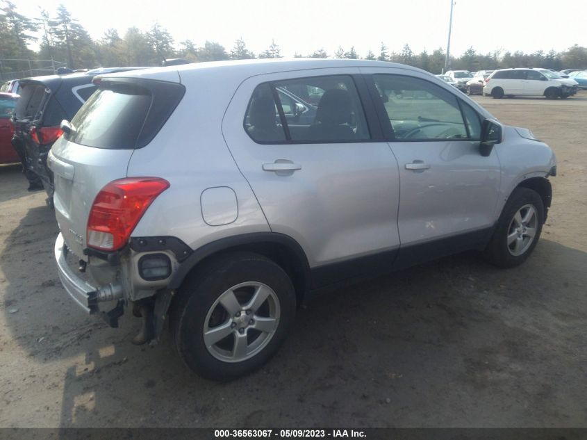 2016 CHEVROLET TRAX LS - 3GNCJNSB9GL247253