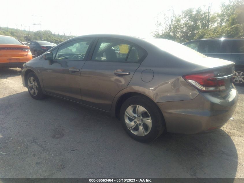 2015 HONDA CIVIC SEDAN LX - 19XFB2F57FE285945
