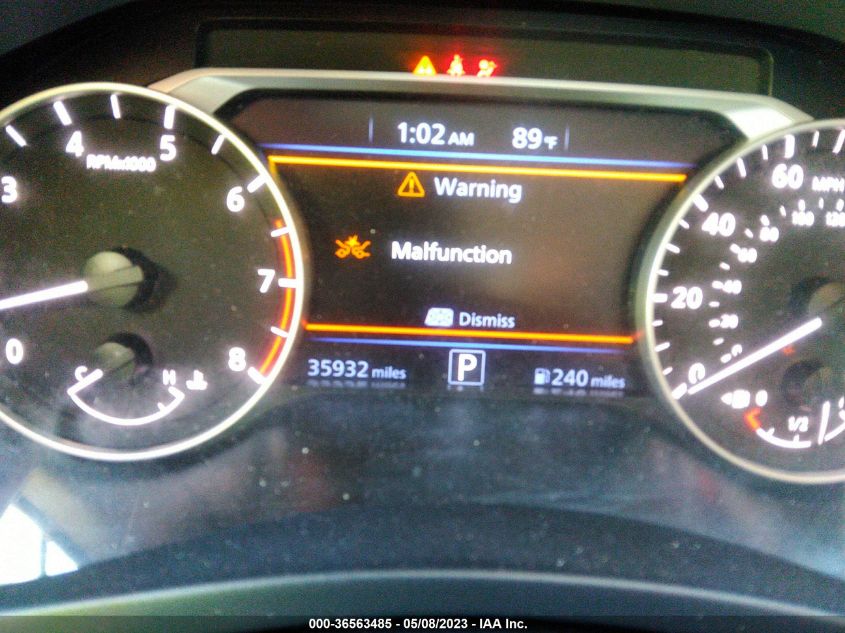 2022 NISSAN ALTIMA 2.5 SR - 1N4BL4CV5NN307260