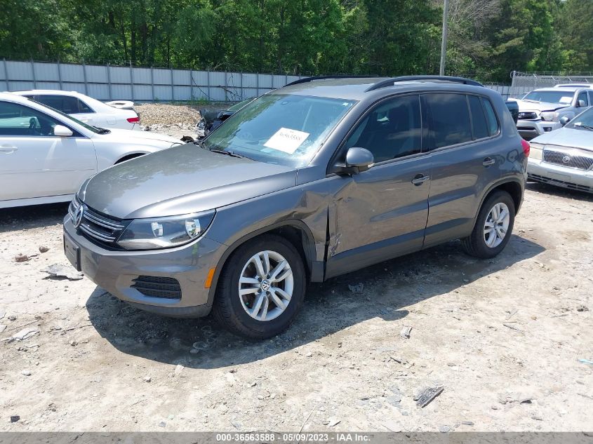 2016 VOLKSWAGEN TIGUAN S - WVGAV7AX7GW005192