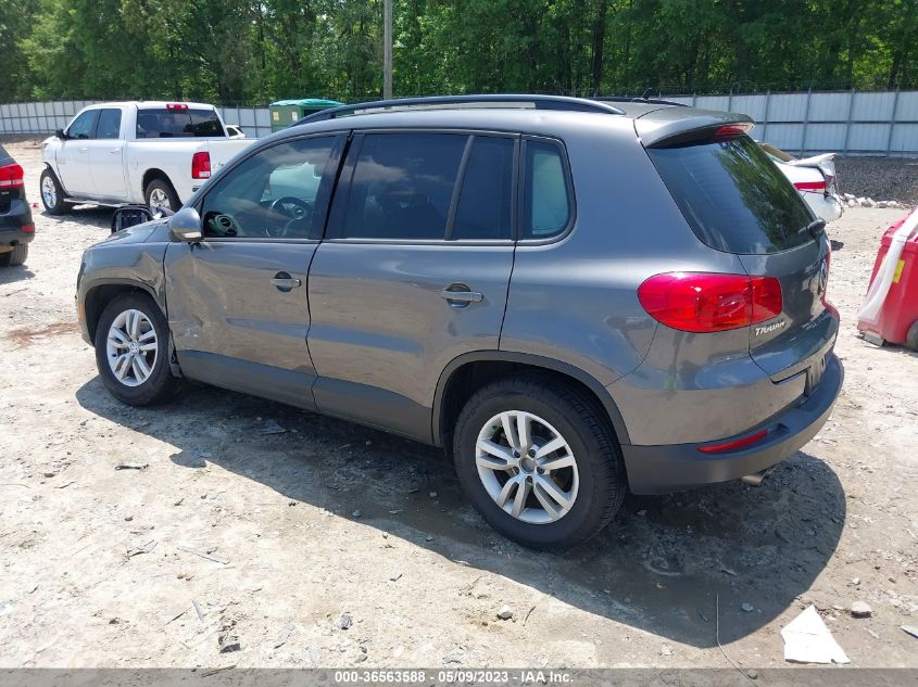 2016 VOLKSWAGEN TIGUAN S - WVGAV7AX7GW005192