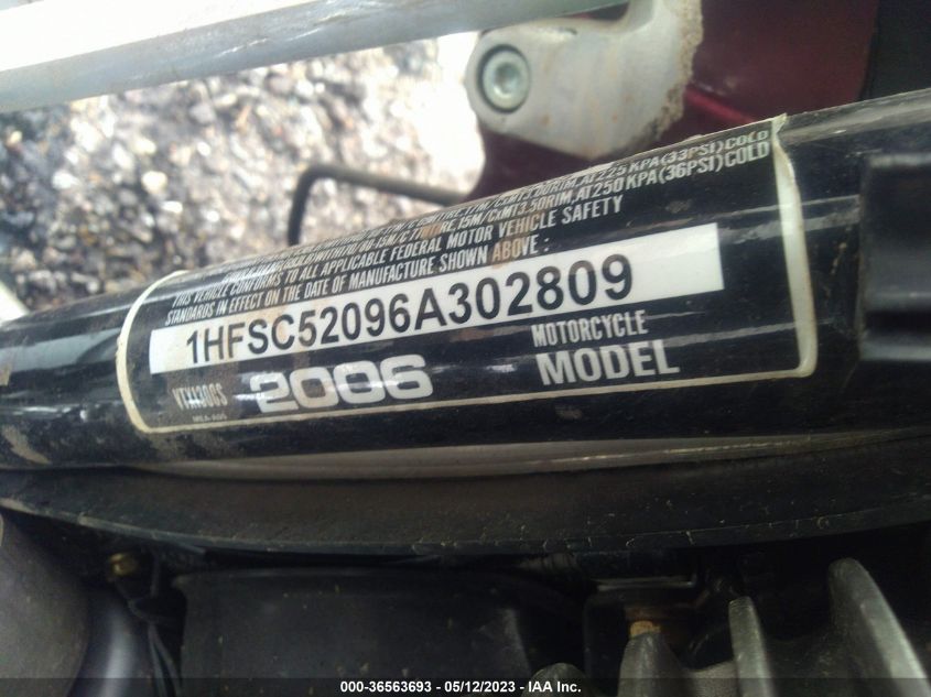 2006 HONDA VT1300 S 1HFSC52096A302809
