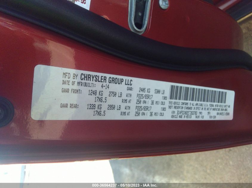 2014 DODGE JOURNEY AMERICAN VALUE PKG - 3C4PDCAB2ET263783