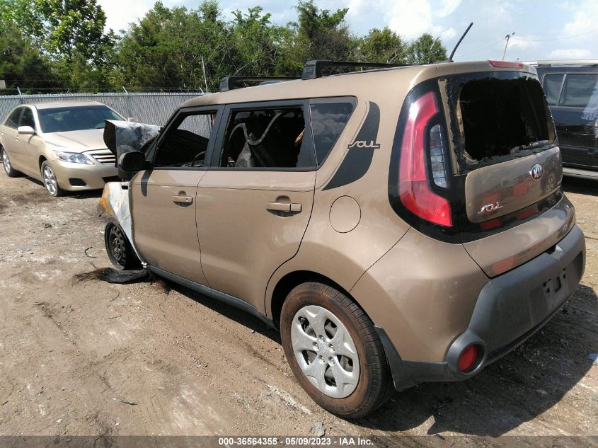 2015 KIA SOUL BASE - KNDJN2A29F7212641