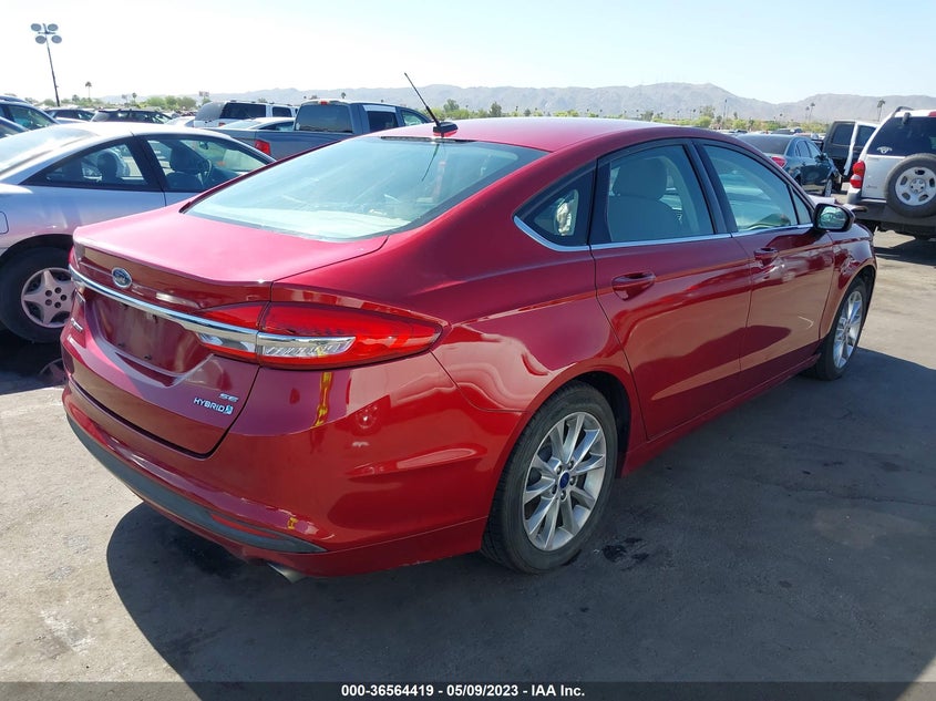VIN 3FA6P0LU8HR232979 2017 FORD FUSION HYBRID SE