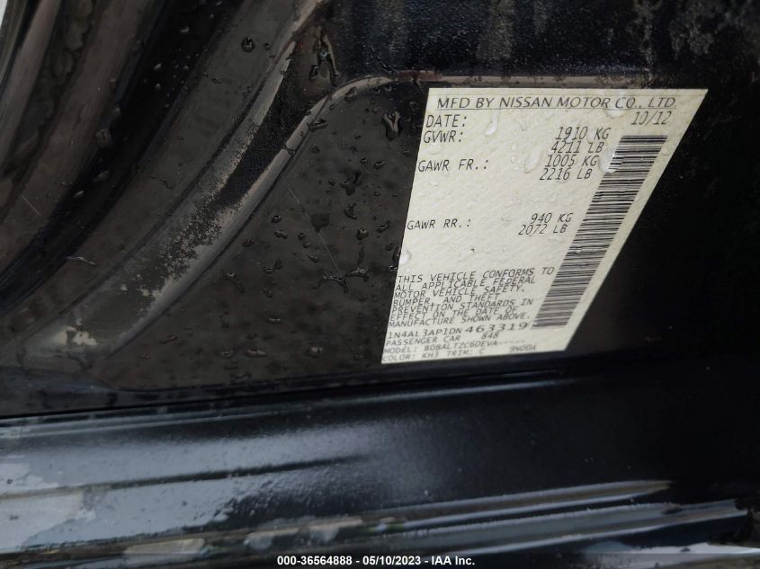 2013 NISSAN ALTIMA 2.5 SV - 1N4AL3AP1DN463319