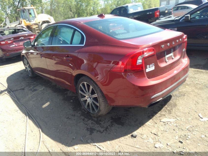 2016 VOLVO S60 INSCRIPTION T5 PLATINUM LYV612TM9GB088707