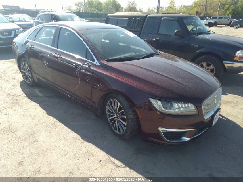 2017 LINCOLN MKZ SELECT - 3LN6L5D91HR605238