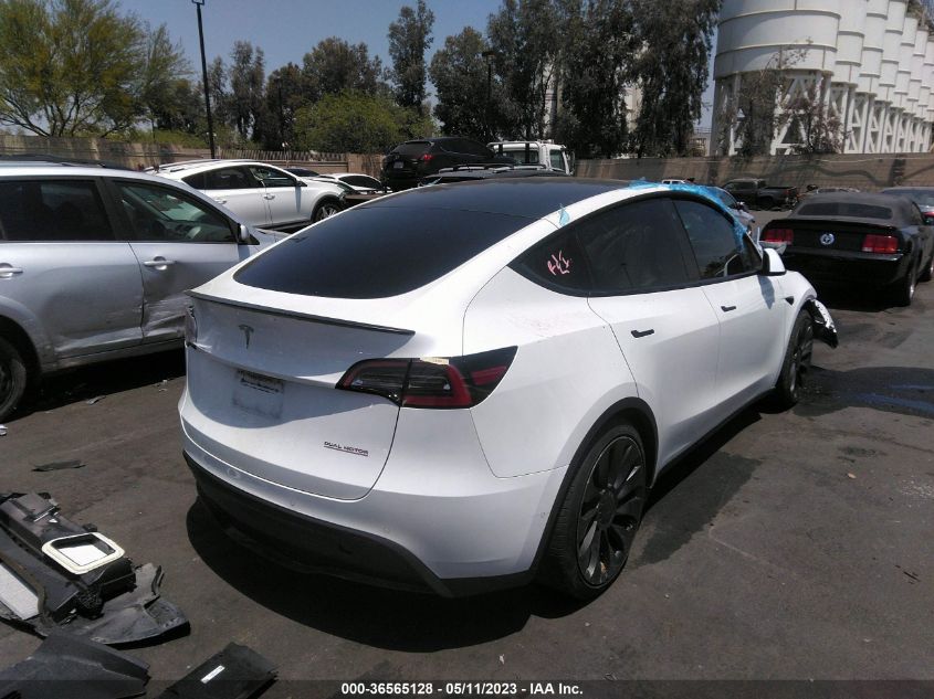 2022 TESLA MODEL Y PERFORMANCE - 7SAYGDEF0NF312589