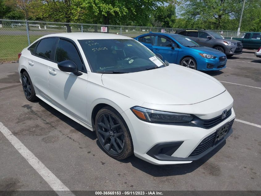 2022 HONDA CIVIC SEDAN SPORT - 2HGFE2F56NH554125