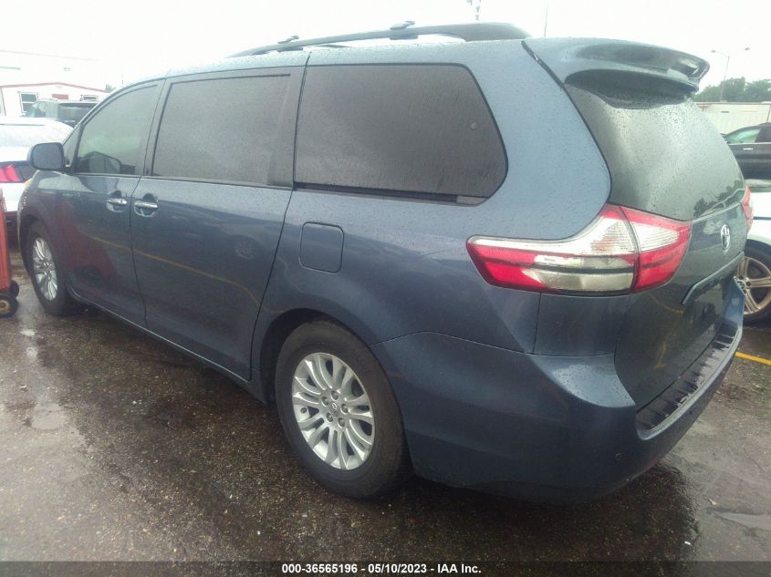 2015 TOYOTA SIENNA XLE/XLE AAS/LTD - 5TDYK3DC5FS586901