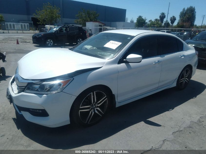 2017 HONDA ACCORD SEDAN SPORT SE - 1HGCR2F10HA198777