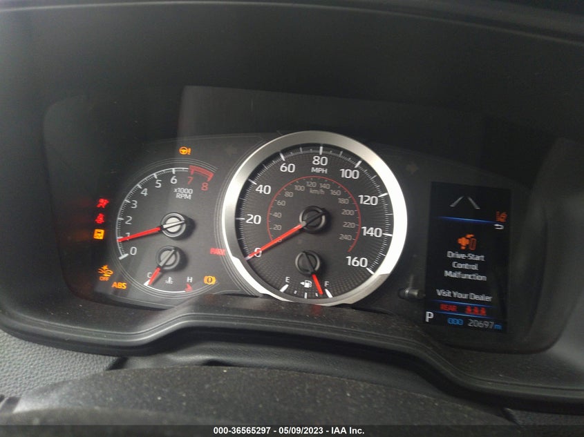 VIN 5YFS4MCE9NP099605 2022 TOYOTA COROLLA SE/SE NIGHTSHADE/APEX SE