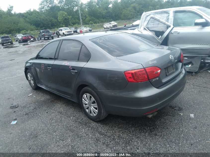 2013 VOLKSWAGEN JETTA SEDAN BASE/S/S W/SUNROOF - 3VW2K7AJXDM307498