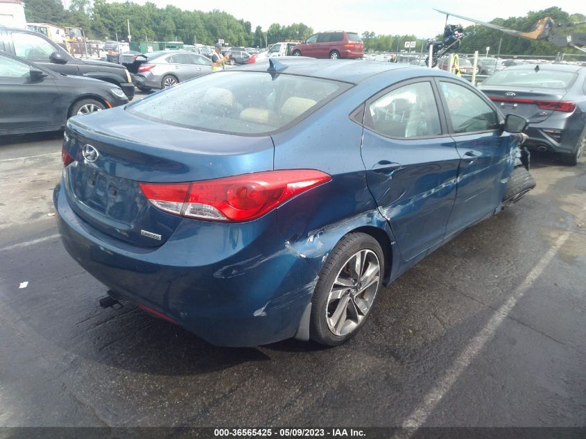 2013 HYUNDAI ELANTRA LIMITED PZEV - KMHDH4AEXDU974333