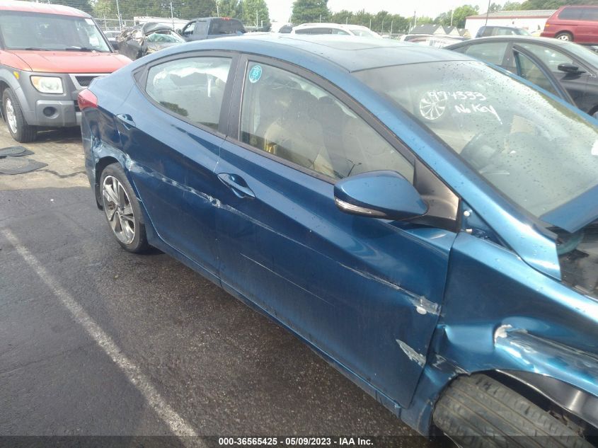 2013 HYUNDAI ELANTRA LIMITED PZEV - KMHDH4AEXDU974333