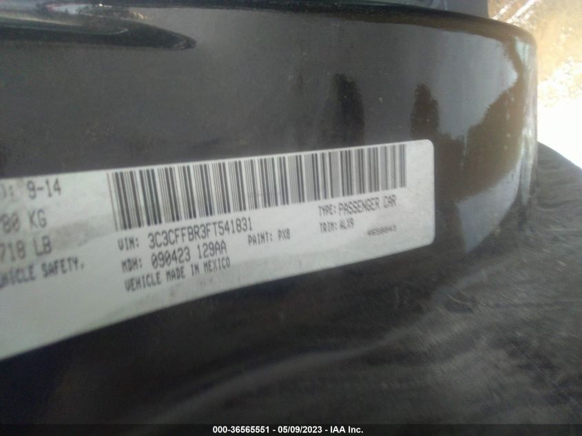 2015 FIAT 500 SPORT - 3C3CFFBR3FT541831