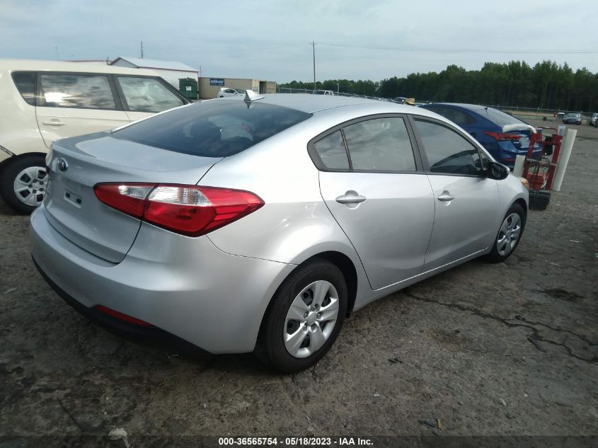 2016 KIA FORTE LX - KNAFK4A65G5539268