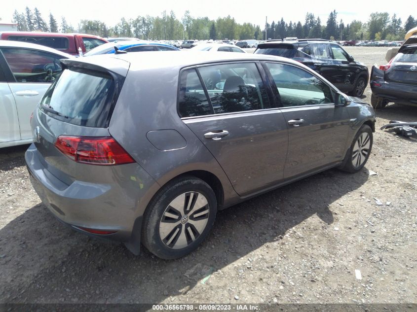 2016 VOLKSWAGEN E-GOLF SE - WVWKP7AU5GW916999