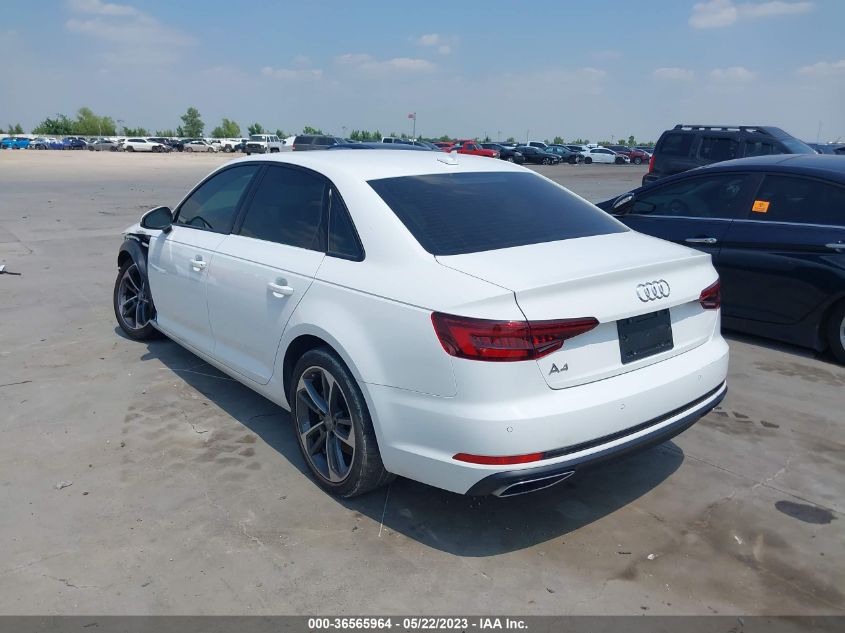 2019 AUDI A4 PREMIUM/TITANIUM PREMIUM - WAUGMAF44KN016000