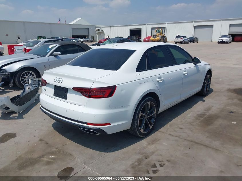 2019 AUDI A4 PREMIUM/TITANIUM PREMIUM - WAUGMAF44KN016000