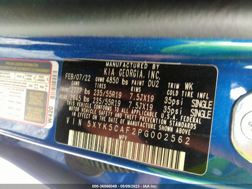 2023 KIA SPORTAGE SX-PRESTIGE - 5XYK5CAF2PG002562