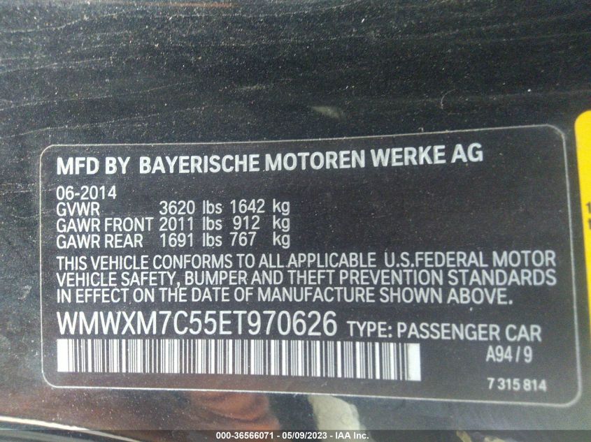 2014 MINI COOPER HARDTOP S - WMWXM7C55ET970626