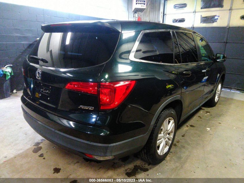 2016 HONDA PILOT LX - 5FNYF6H14GB044287