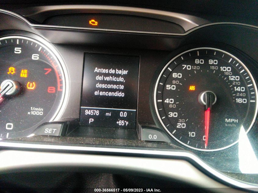 2013 AUDI A4 PREMIUM PLUS - WAUEFAFL5DN010864