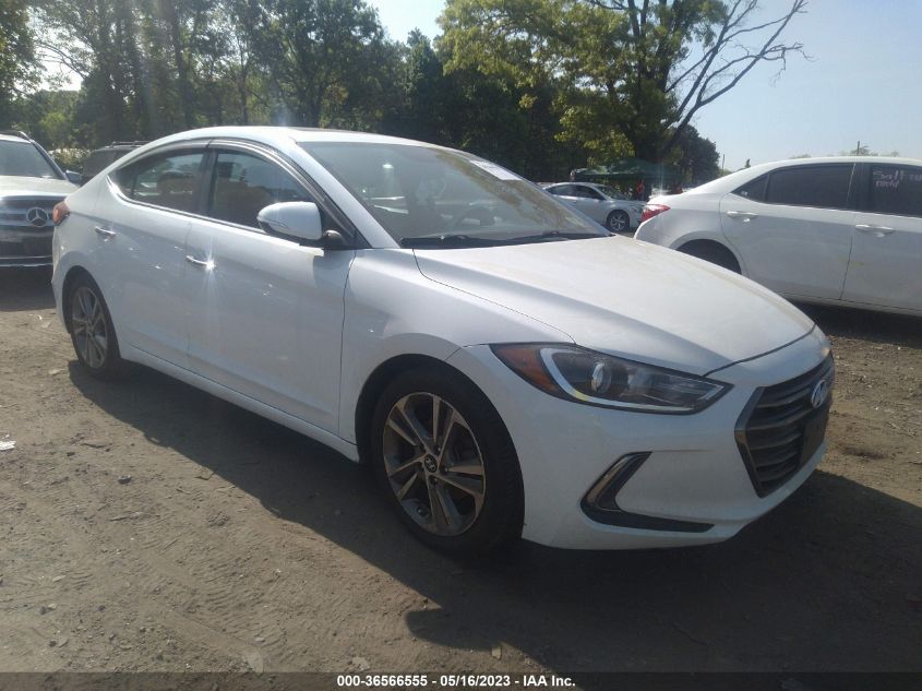 2017 HYUNDAI ELANTRA LIMITED - 5NPD84LF4HH121033