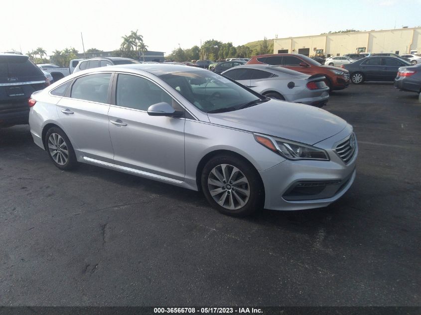 2016 HYUNDAI SONATA 2.4L SPORT - 5NPE34AF3GH270778