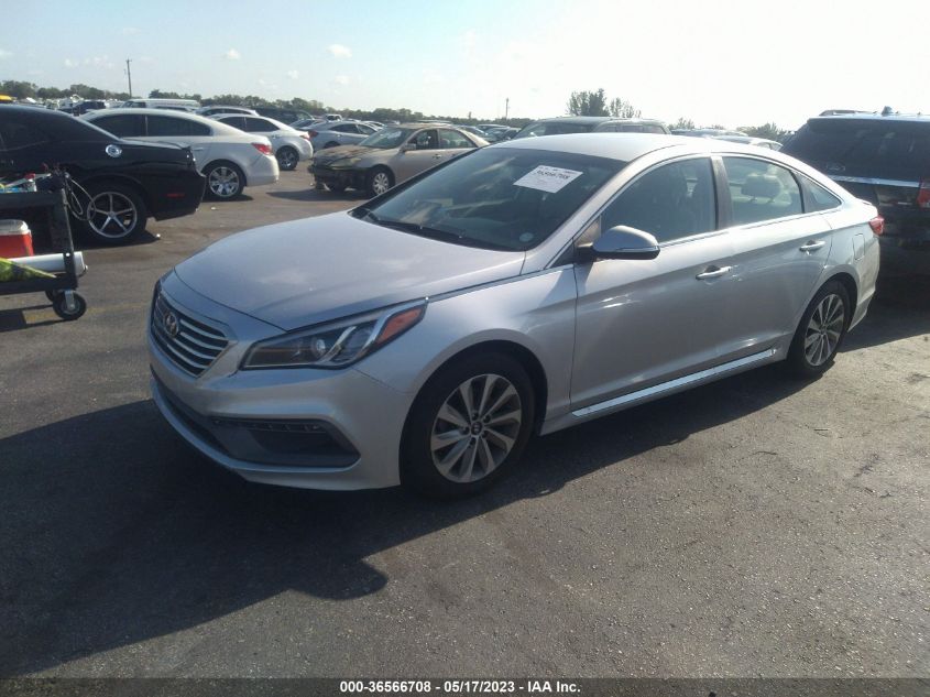 2016 HYUNDAI SONATA 2.4L SPORT - 5NPE34AF3GH270778