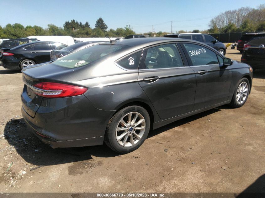 2017 FORD FUSION SE - 3FA6P0H71HR253708