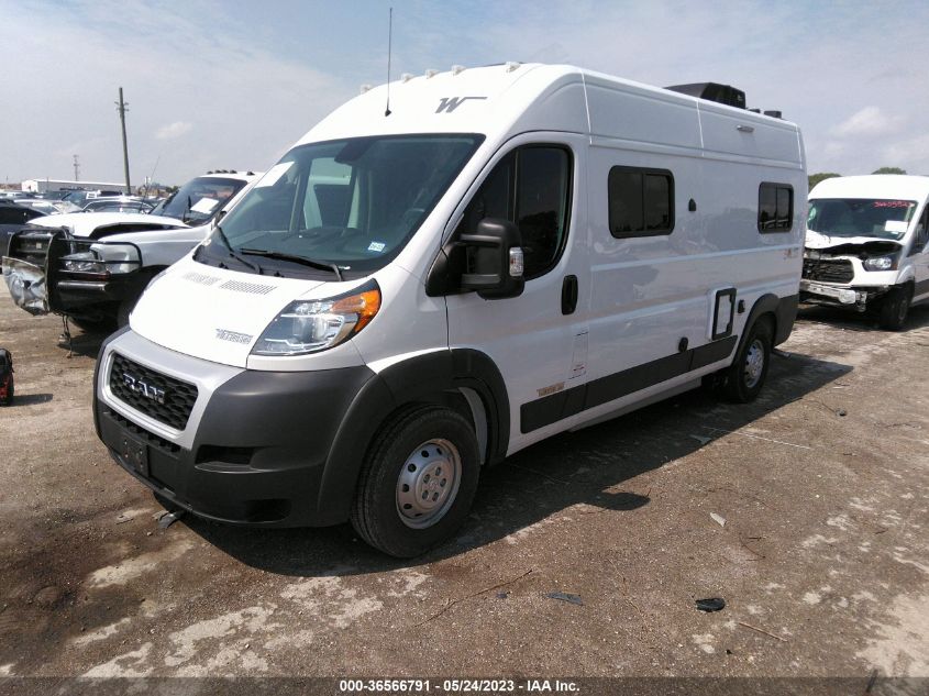 2022 RAM PROMASTER CARGO VAN - 3C6LRVDG2ME555267