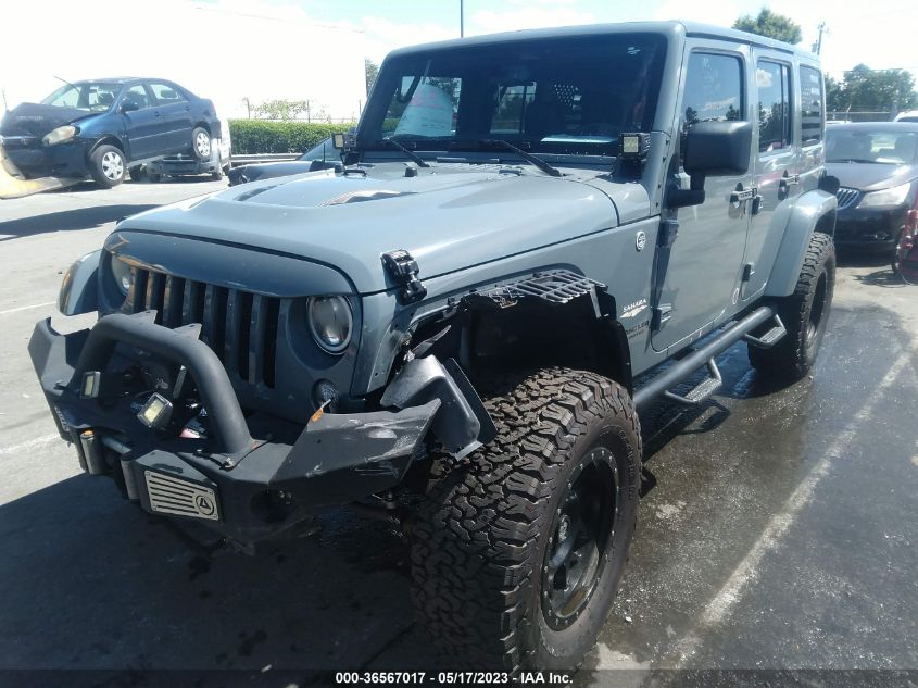 2014 JEEP WRANGLER UNLIMITED SAHARA - 1C4BJWEG5EL116606