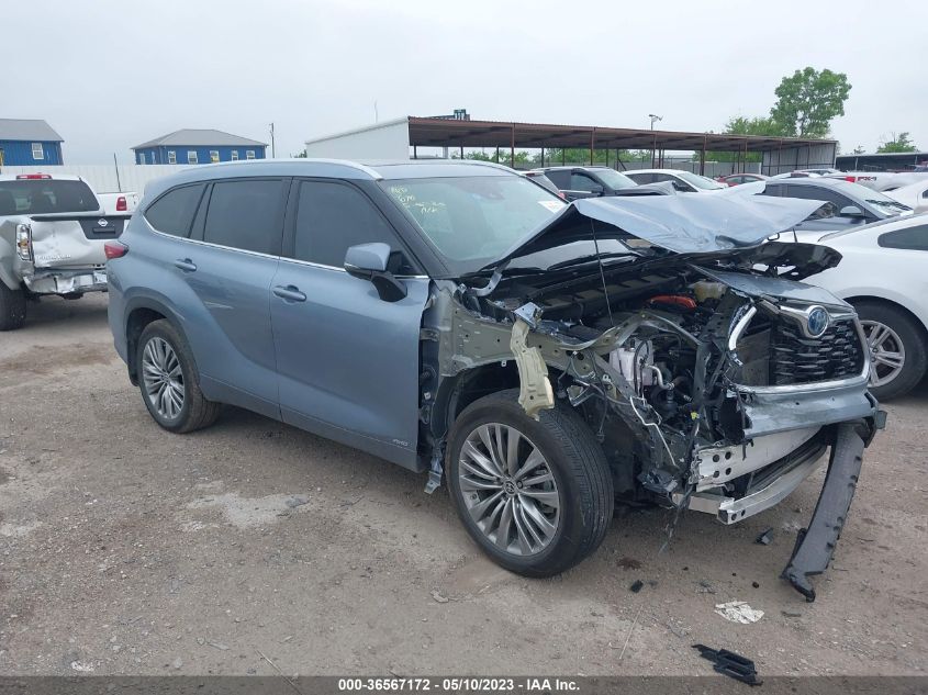 2022 TOYOTA HIGHLANDER HYBRID PLATINUM - 5TDEBRCHXNS080739